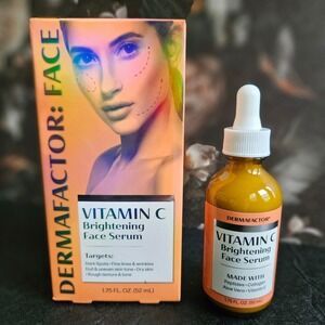 Dermafactor Vitamin C BRIGHTENING FACE SERUM - NEW 52ml - Lightweight Formula